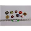 Image 1 : Various Button Pins - Cabbage Patch Kids, ALF, Ghost Busters, Garfield , Bon Jovi etc..