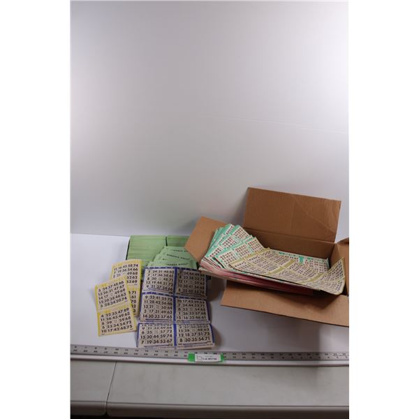 Vintage BINGO Paper Cards