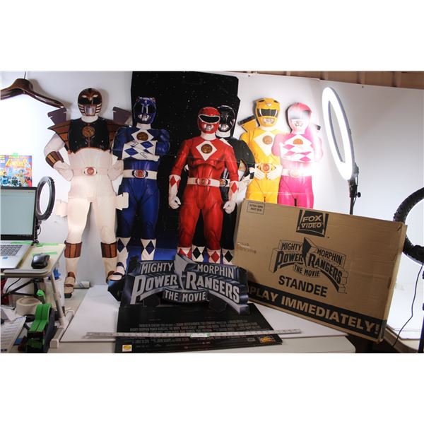 * "Mighty Morphin Power Rangers The Movie" Fox Movie Display (Cardboard) - Assembled Dimensions Unkn