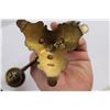 Image 3 : (2) Vintage Brass Candelabra