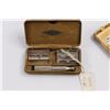 Image 3 : (2) Vintage 1932 Razors w/Cases & Vintage Match Book Holder (Fur)