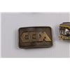 Image 5 : (7) Vintage Belt Buckles - Budweiser, Molson Canadian (Pin Broken), CEDA