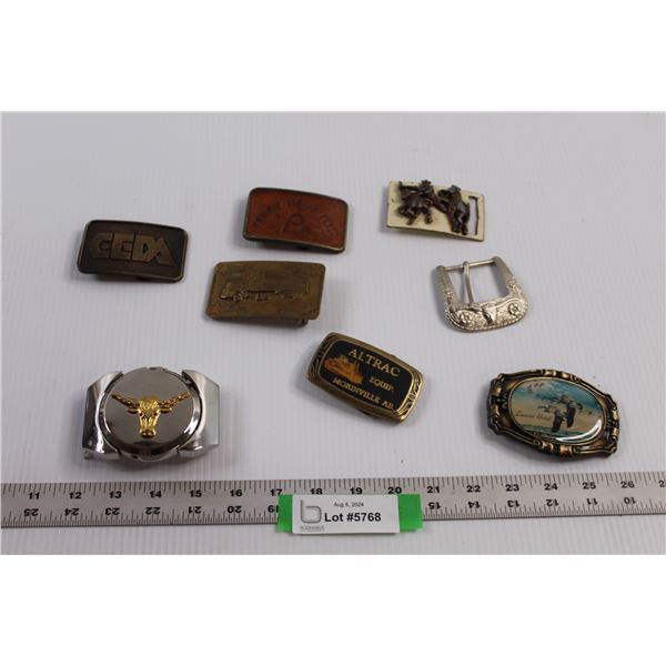 (8) Vintage Belt Buckles