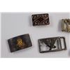 Image 2 : (7) Vintage Belt Buckles & Copper Alberta Canada Cowboy Hat