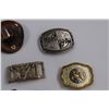 Image 3 : (7) Vintage Belt Buckles & Copper Alberta Canada Cowboy Hat