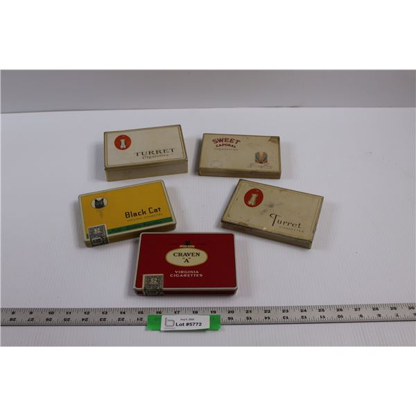 (5) Vintage Cigarette Flats