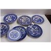 Image 2 : (14 pcs)Blue Willow China Plates - Made In Japan
