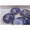 Image 3 : (14 pcs)Blue Willow China Plates - Made In Japan