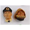 Image 4 : (6) Chalkware Busts - Two Are Bossons