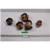 Image 1 : (5) Chalkware Busts - Two Are Bossons