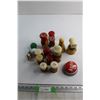 Image 1 : (10) Assorted Salt & Pepper Shakers, Push Button, (3) Golf Balls and (2) Bells