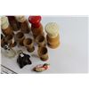 Image 3 : (6) Assorted Salt & Pepper Shakers, (6) Egg Cups and Misc.