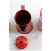 Image 6 : (2) Enamel Coffee Pots and (1) Tea Pot