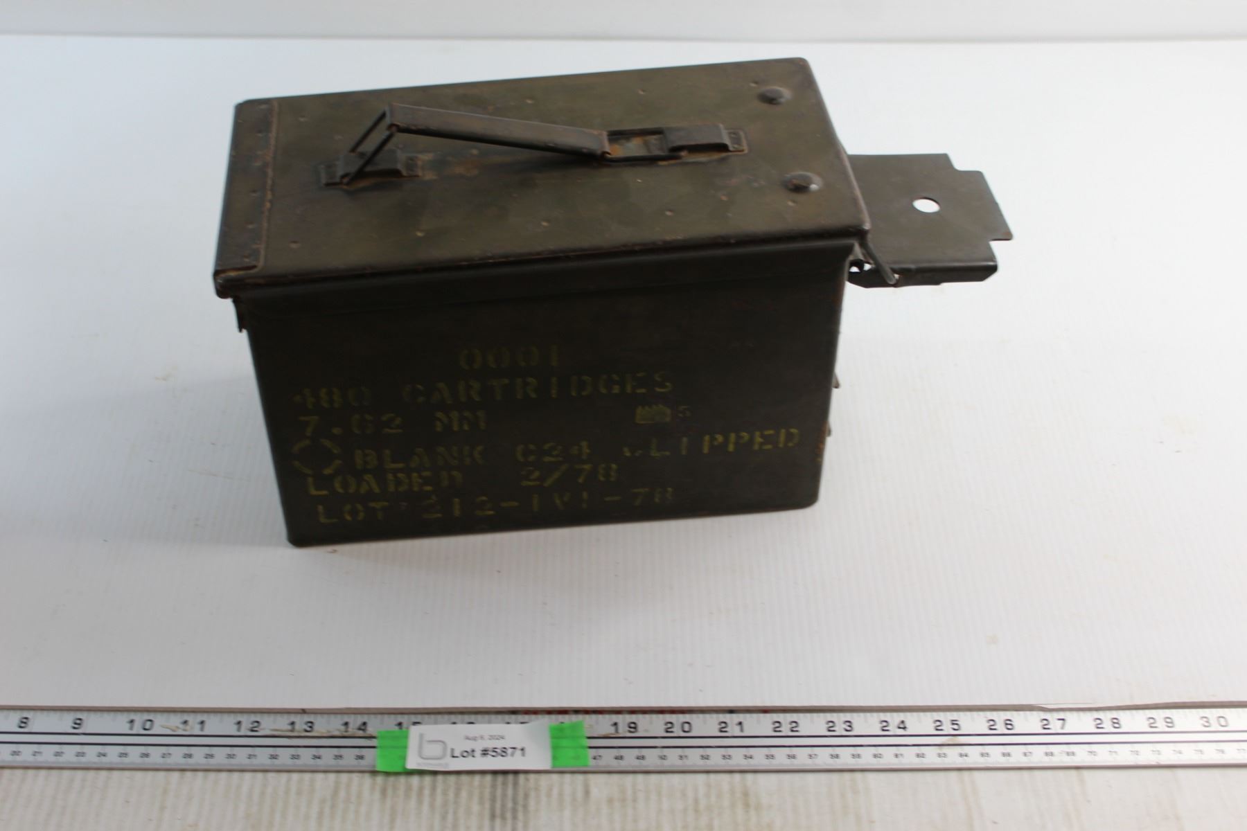 Military Ammo Box - Some Rust - Bodnarus Auctioneering