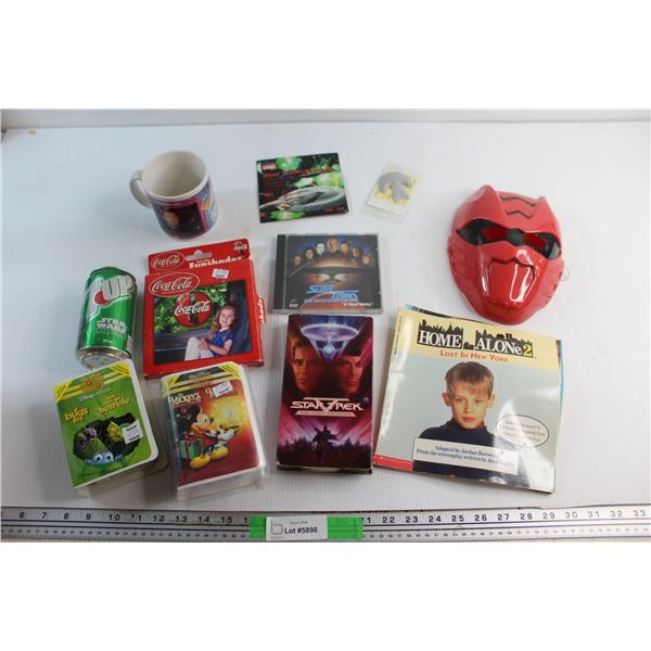 Star Trek The Final Frontier VHS, Disney Collectibles and Assorted Items