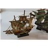 Image 2 : (4) Assorted Ship Models and Wooden Ship Decoration
