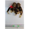 Image 1 : (2) Monkey Plush Dolls