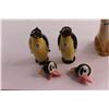 Image 4 : Penguin Oil and Vinegar Bottles with Lion Salt & Pepper Shakers - Chipped