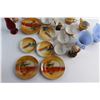 Image 2 : Blue Delphite Cream & Sugar with Japanese Tea Set and Assorted Items - Chipped
