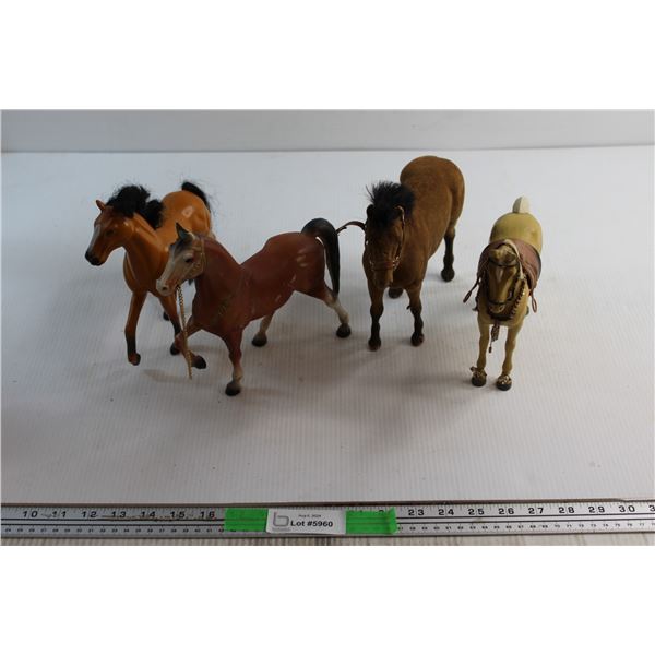 (4)  Horse Toys - Some Damage