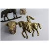 Image 2 : (2) Horse Wall Decorations, Cow Head and Puppy Figure