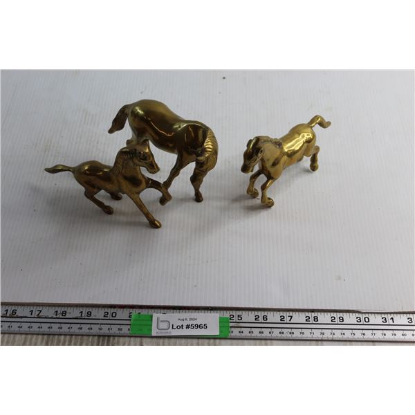 (3) Assorted Horse Figures