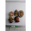 Image 1 : (1) Bosson Head (4) Bossons Style Heads - Chipped