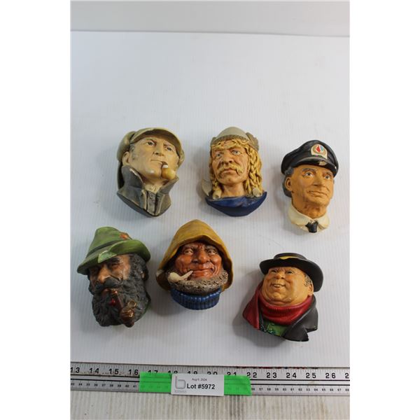 (2) Bosson Head (4) Bossons Style Heads - Chipped