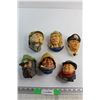 Image 1 : (2) Bosson Head (4) Bossons Style Heads - Chipped