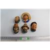 Image 1 : (2) Bosson Head (3) Bossons Style Heads - Chipped