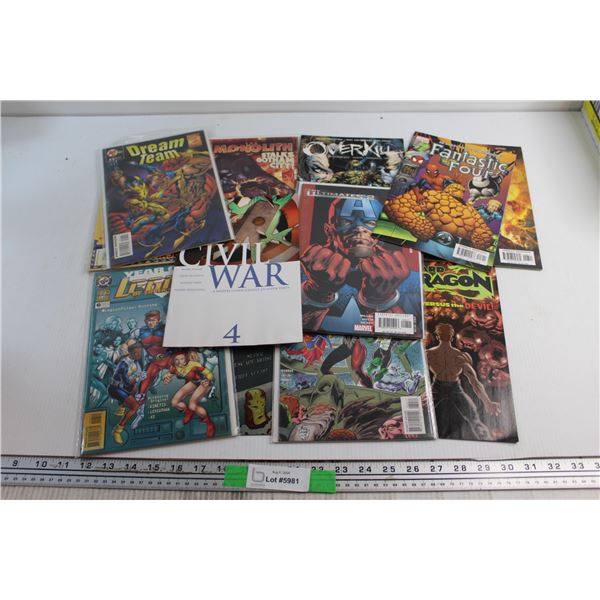 (10+) Assorted Marvel and DC Comics