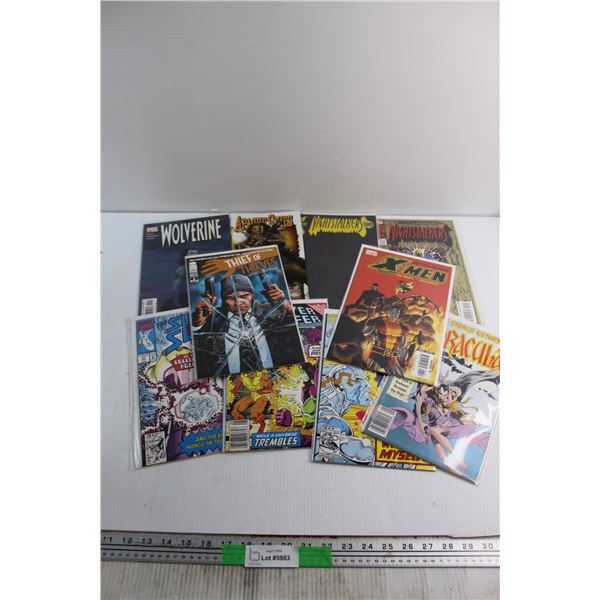 (10+) Assorted Comics - X-Men, Wolverine, Silver Surfer