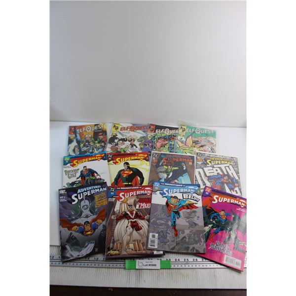 (10+) Assorted Comics - Superman and Elf Quest