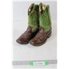 Image 1 : Small Green Cowboy Boots - Size 3D