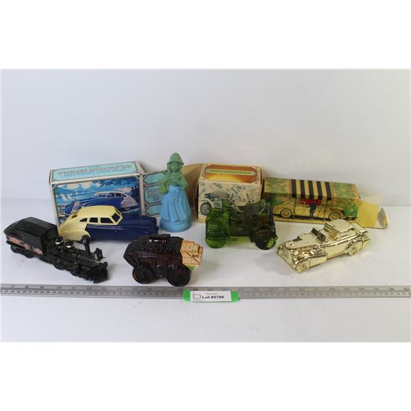 (6) Avon Aftershave & Cologne Bottles