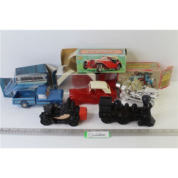(5) Avon Aftershave Vehicle Bottles
