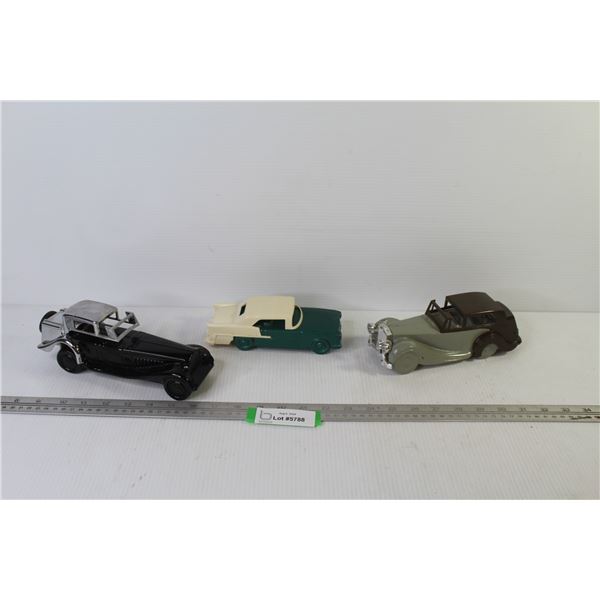 (3) Avon Aftershave Car Bottles