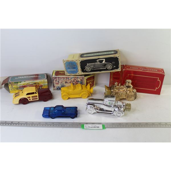 (5) Avon Aftershave Car Bottles