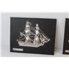 Image 6 : (4) Ornament Sailboats - To Sailboat Mounted Pictures - Cutty Sailboat