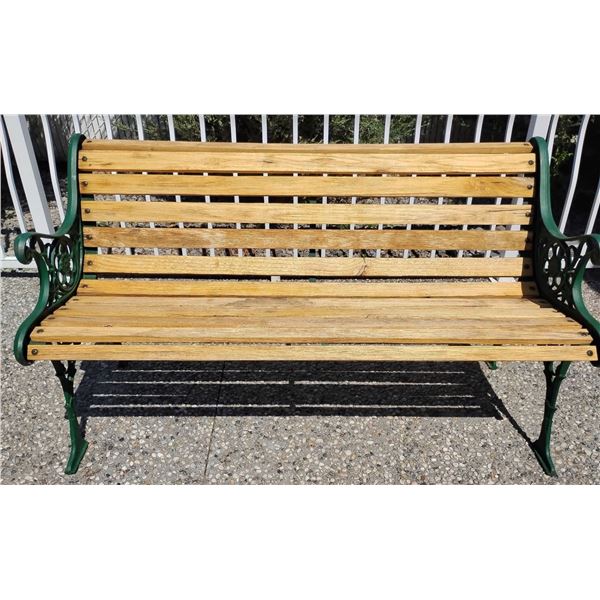 Stylish Wood Outdoor Bench