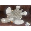 Image 2 : Decorative Stone Turtle Handmade in Mexico Soap Stone w/ Mother of Pearl 9W