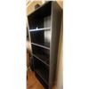 Image 2 : Dark Tan Book Case w/ 5 Shelves 25x12x71