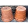 Image 2 : Portable Hose Reel w/ Wheels & 2 Large Terra Cotta Planters