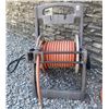 Image 3 : Portable Hose Reel w/ Wheels & 2 Large Terra Cotta Planters
