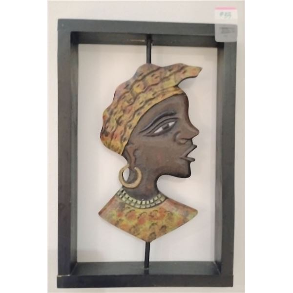 Hand Carved African Wood Art 9x12