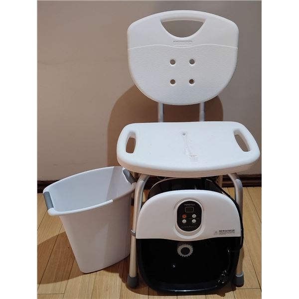Health Aid Shower Chair & Luxury Foot Spa