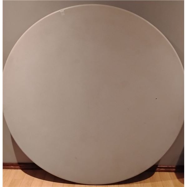 Large Round Utility Table 56W Collapsible Space Efficient