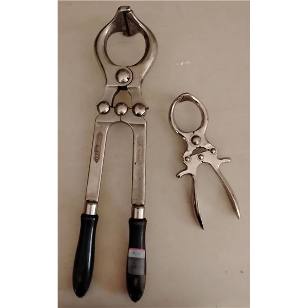 Agricultural Castration Clippers Large and Small Burdizzo Made in Italy