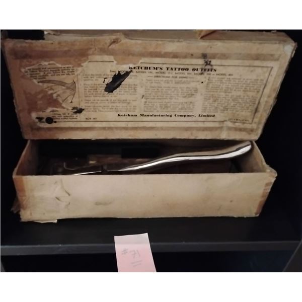 Antique Agricultural Tattoo Equipment