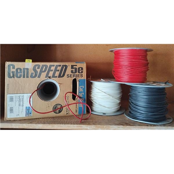 Assorted Copper Wire Collection Electrical 5E Series & More